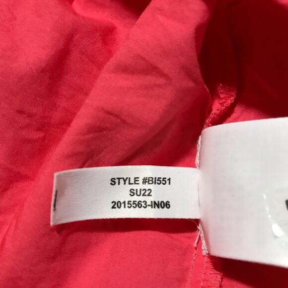 J Crew harbor side cutout tiered maxi dress L coral pink cotton summer wedding - Picture 9 of 10